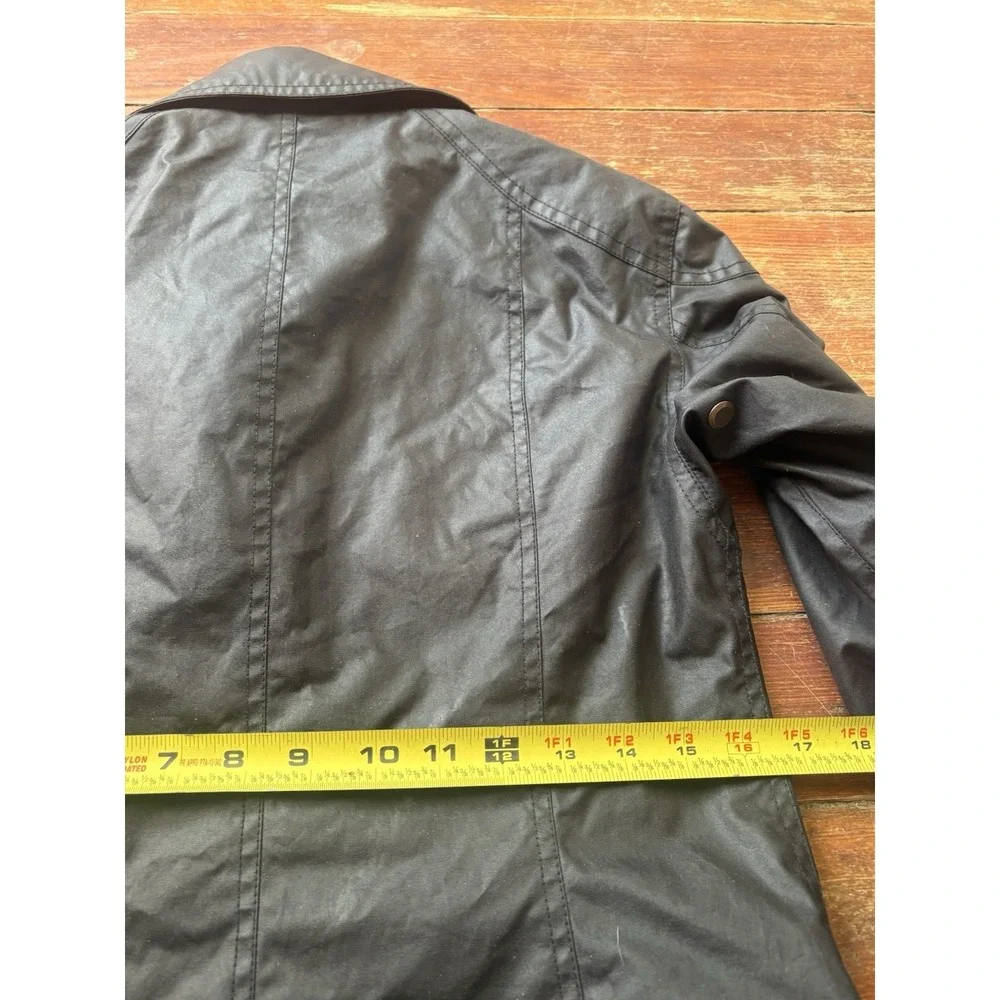 Belstaff Women's Trialmaster Waxed Cotton Jacket Size 40 Black